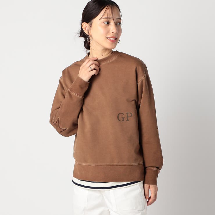 エイジング加工 エルボーパッチトレーナー[品番：NICW0006188]｜NICOLE