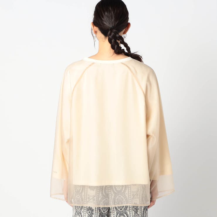 長袖オーガンジーカットソー | NICOLE | 詳細画像5 