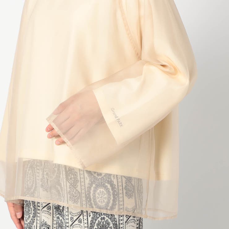 長袖オーガンジーカットソー | NICOLE | 詳細画像8 