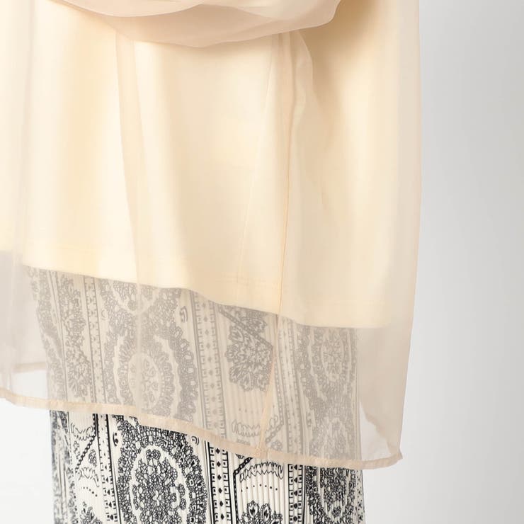 長袖オーガンジーカットソー | NICOLE | 詳細画像9 