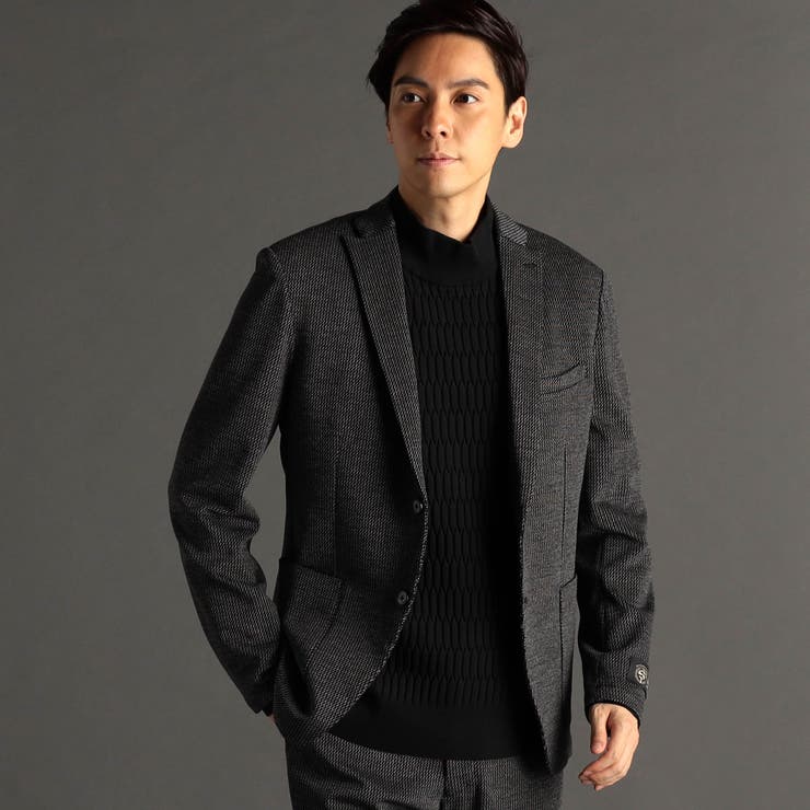 BARDAZZI ダブルニットジャカード セットアップジャケット[品番