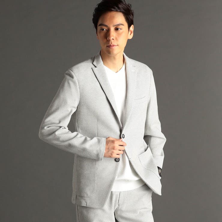 BARDAZZI ダブルニットジャカード セットアップジャケット[品番