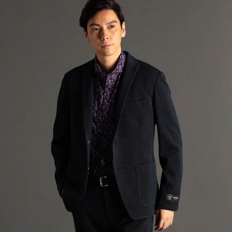 BARDAZZI ダブルニットジャカード セットアップジャケット[品番