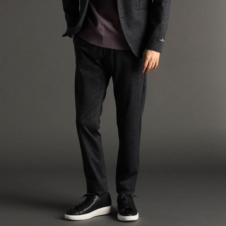 67ネイビー | DELEGANT メランジプリントジャージ セットアップパンツ | NICOLE