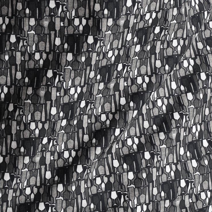 TEXTA ワイングラスプリントブロード カッタウェイカラーシャツ | NICOLE | 詳細画像12 