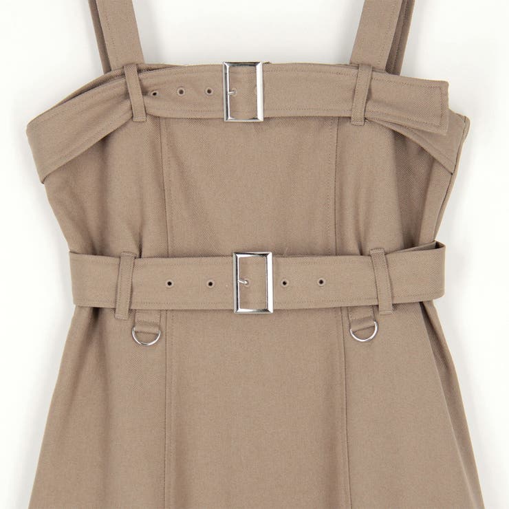 ダブルベルテッドジャンパースカート | NICOLE | 詳細画像7 