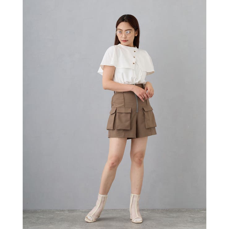 デザインポケットショートパンツ[品番：NICW0005897]｜NICOLE