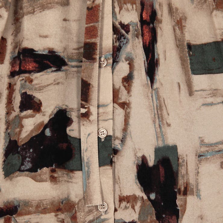 衿ベルト 水彩柄ブラウス | NICOLE | 詳細画像10 