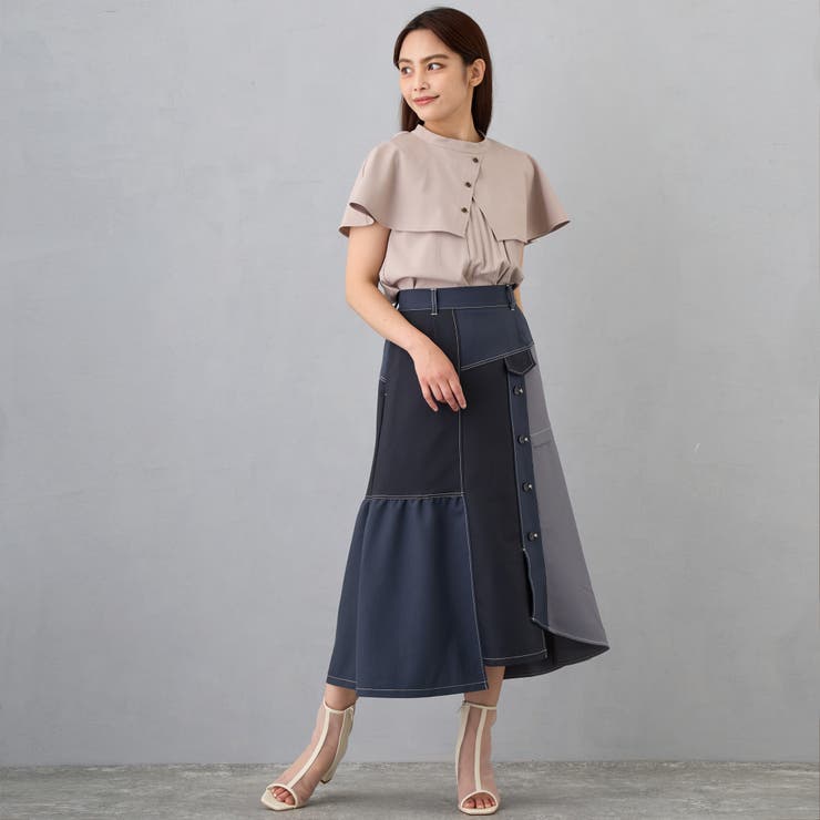 ケープ風デザインブラウス | NICOLE | 詳細画像12 