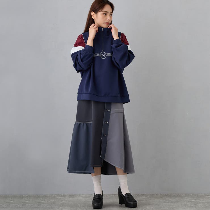 フロントシシュウハーフジップ | NICOLE | 詳細画像17 