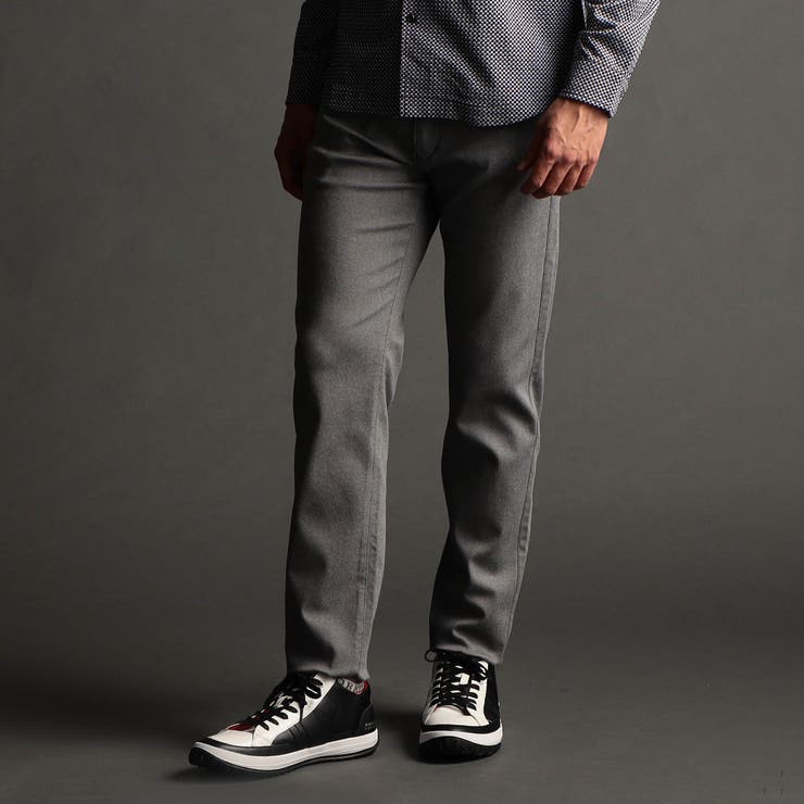 39チャコールグレー | ガムストレッチカラーパンツ | NICOLE