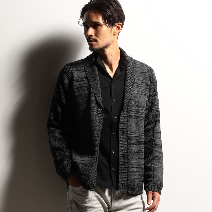 【RIELABO】シアーメッシュショールカラーカーディガン | NICOLE | 詳細画像14 