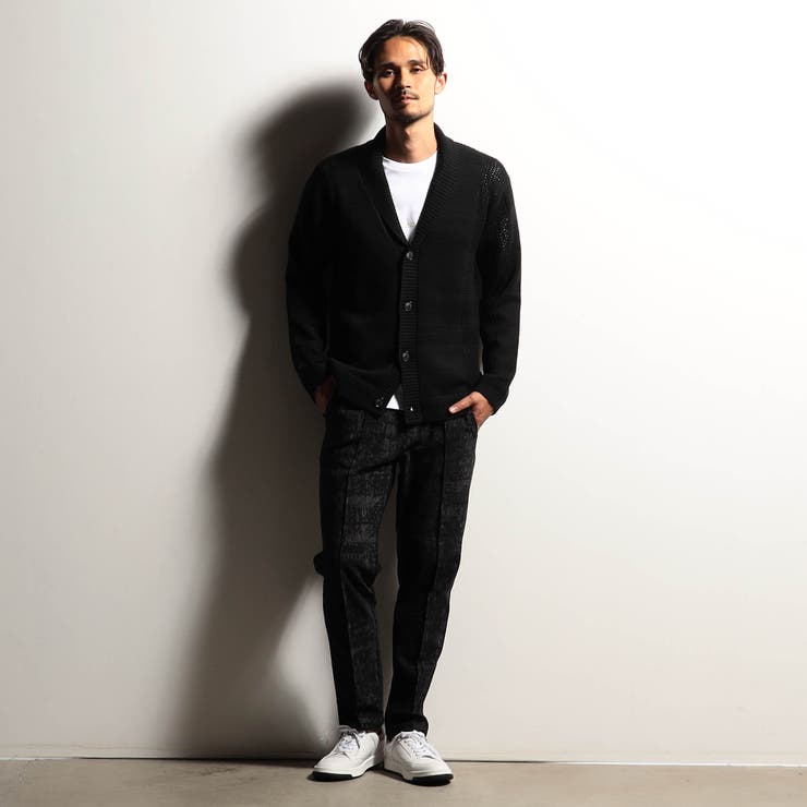 【RIELABO】シアーメッシュショールカラーカーディガン | NICOLE | 詳細画像3 