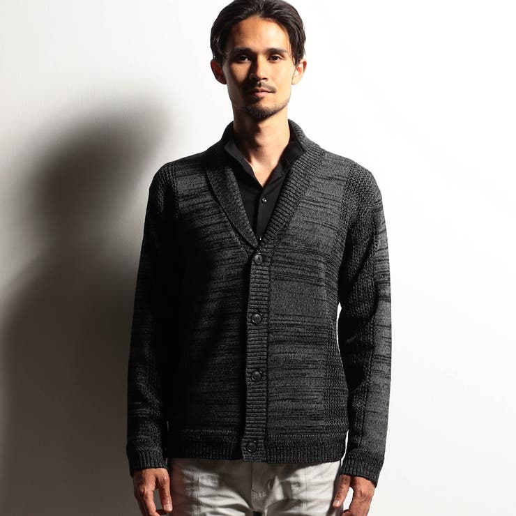 【RIELABO】シアーメッシュショールカラーカーディガン | NICOLE | 詳細画像4 