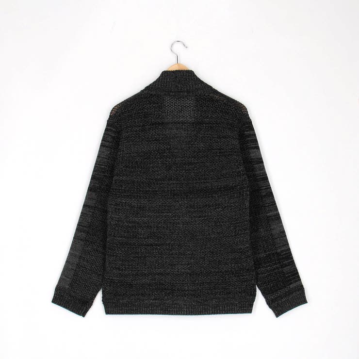 RIELABO】シアーメッシュショールカラーカーディガン[品番