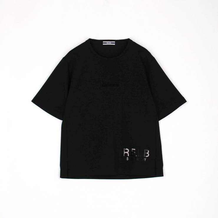 RIELABO】ロゴ×フォトプリントクルーネックTシャツ[品番