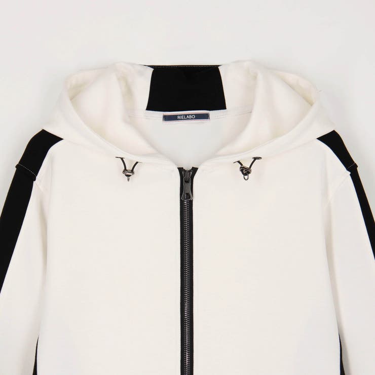 【RIELABO】パネル切り替えデザインジップアップパーカ | NICOLE | 詳細画像10 