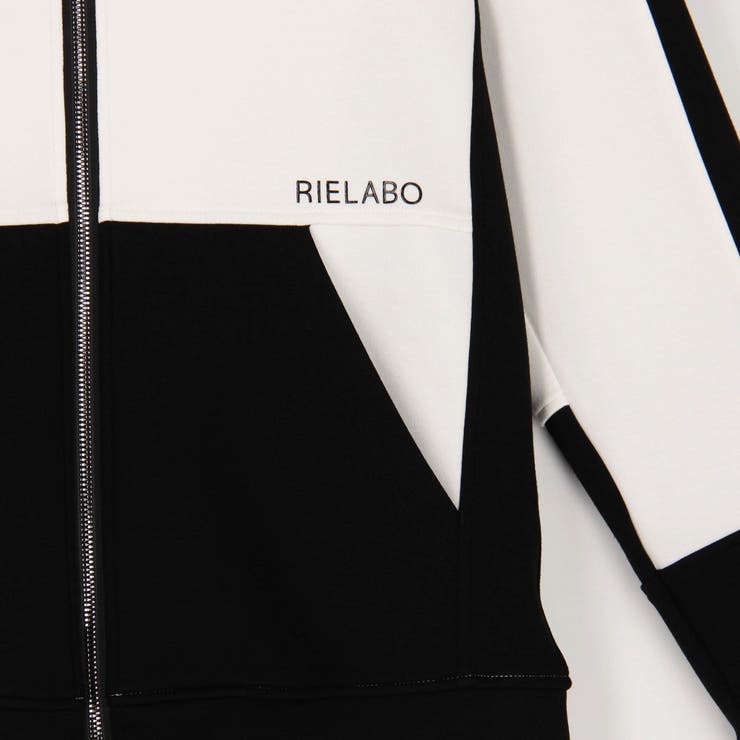 【RIELABO】パネル切り替えデザインジップアップパーカ | NICOLE | 詳細画像12 