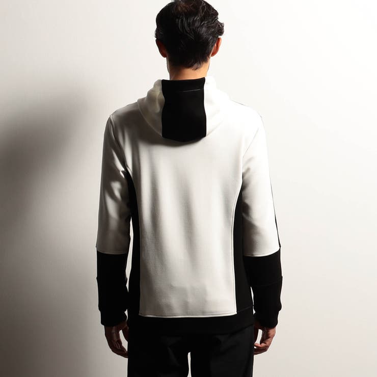 【RIELABO】パネル切り替えデザインジップアップパーカ | NICOLE | 詳細画像5 