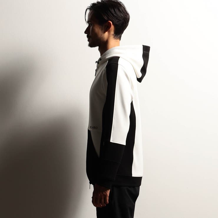 【RIELABO】パネル切り替えデザインジップアップパーカ | NICOLE | 詳細画像6 