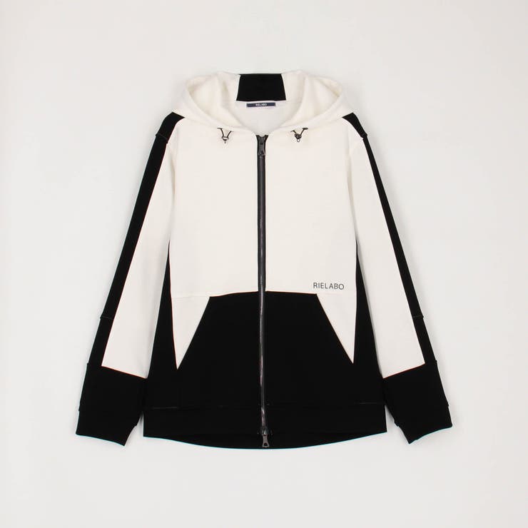 【RIELABO】パネル切り替えデザインジップアップパーカ | NICOLE | 詳細画像8 