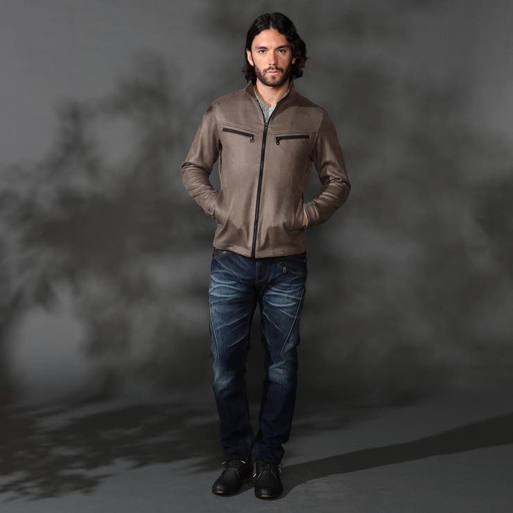 ポンチスウェードジップアップブルゾン | NICOLE | 詳細画像4 