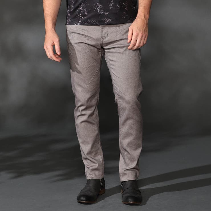 17ダークブラウン | ガムストレッチビットパンツ | NICOLE