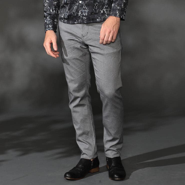 39チャコールグレー | ガムストレッチビットパンツ | NICOLE