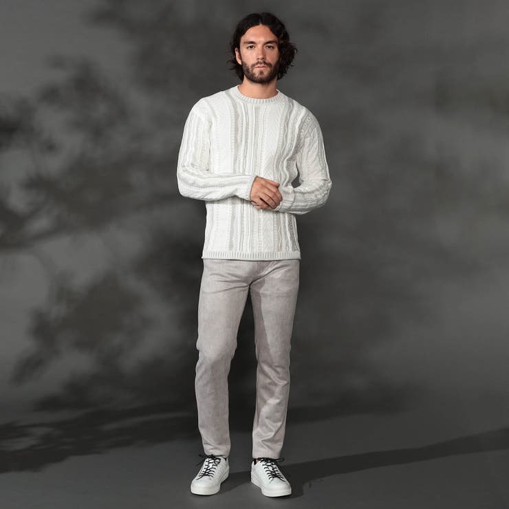 【ＷＥＢ限定】ポンチスウェードムラスモーク柄ストレッチパンツ | NICOLE | 詳細画像18 