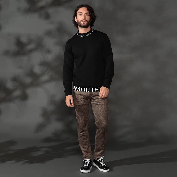 【ＷＥＢ限定】ポンチスウェードムラスモーク柄ストレッチパンツ | NICOLE | 詳細画像19 