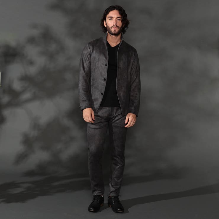 【ＷＥＢ限定】ポンチスウェードムラスモーク柄ストレッチパンツ | NICOLE | 詳細画像20 