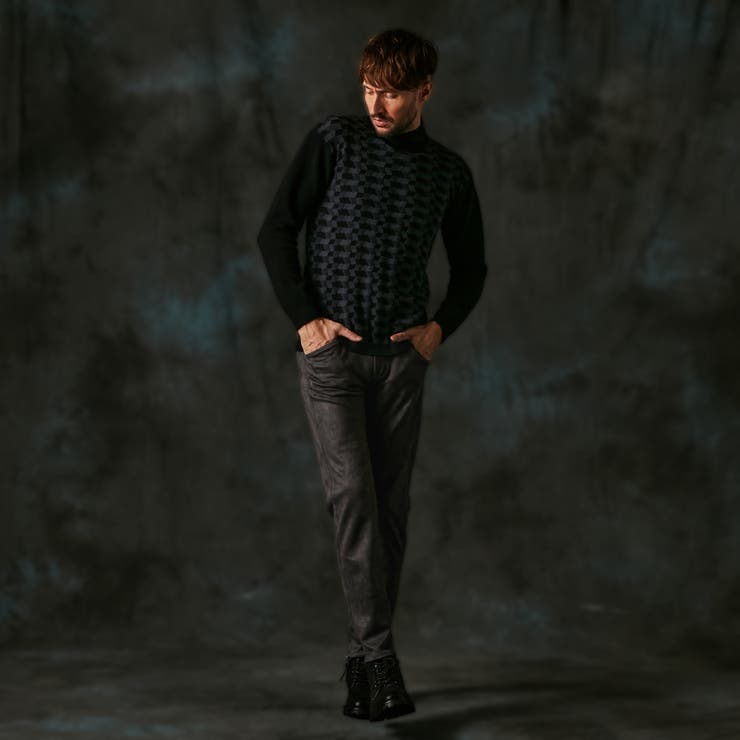 【ＷＥＢ限定】ポンチスウェードムラスモーク柄ストレッチパンツ | NICOLE | 詳細画像5 