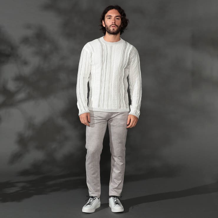 【ＷＥＢ限定】ランダムストライプ３Dニットプルオーバー | NICOLE | 詳細画像2 