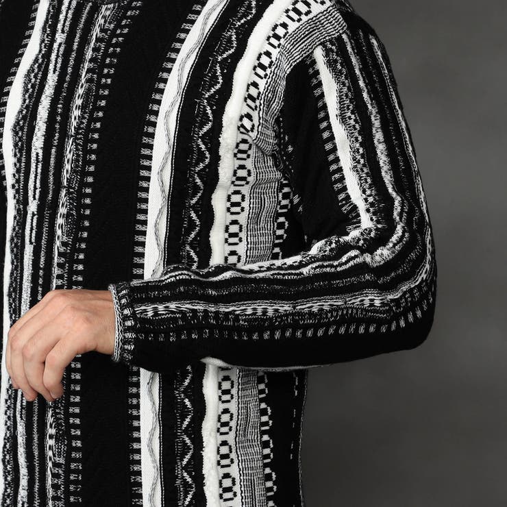 【ＷＥＢ限定】ランダムストライプ３Dニットプルオーバー | NICOLE | 詳細画像9 