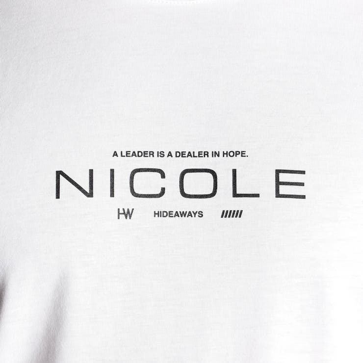 激シルケットロゴプリント長袖Tシャツ | NICOLE | 詳細画像11 