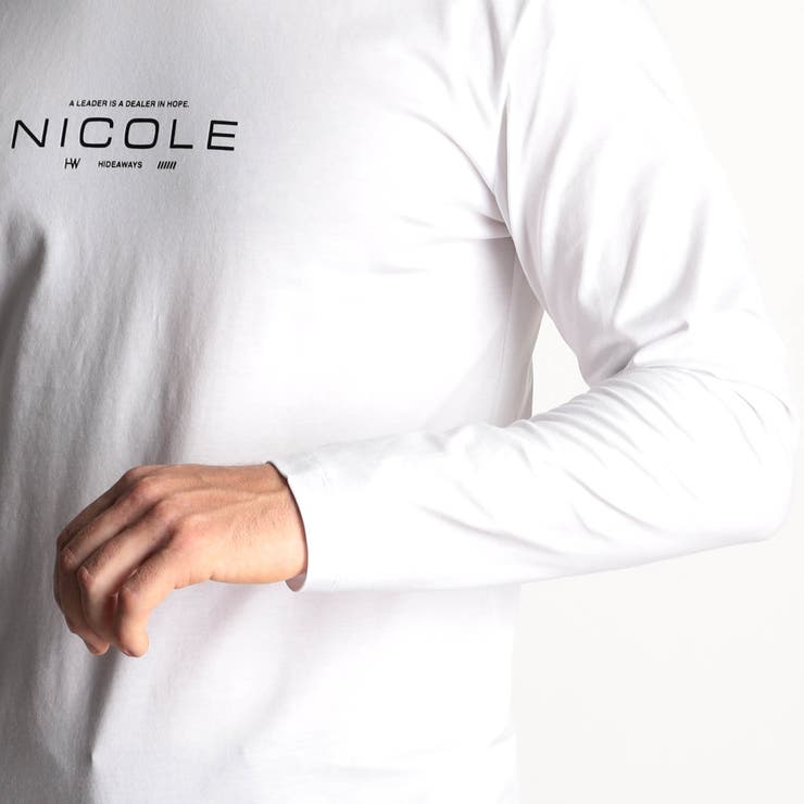 激シルケットロゴプリント長袖Tシャツ | NICOLE | 詳細画像9 