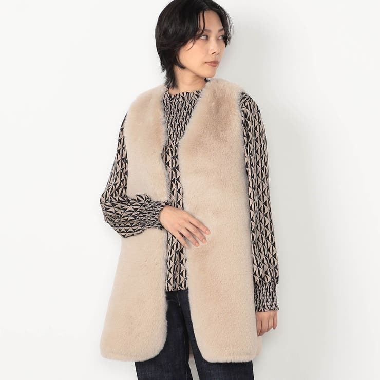 WALDO】リバーシブルエコファーベスト[品番：NICW0006100]｜NICOLE