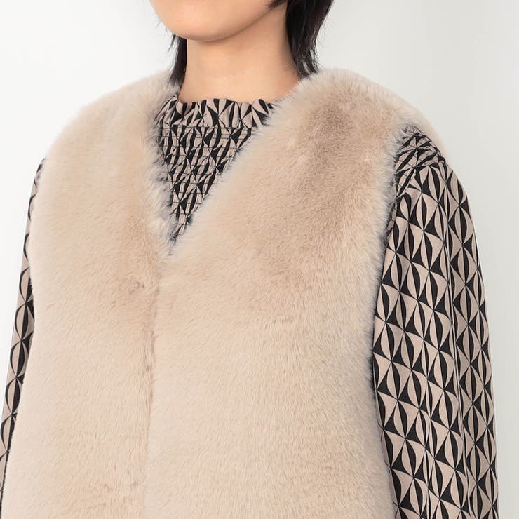 WALDO】リバーシブルエコファーベスト[品番：NICW0006100]｜NICOLE