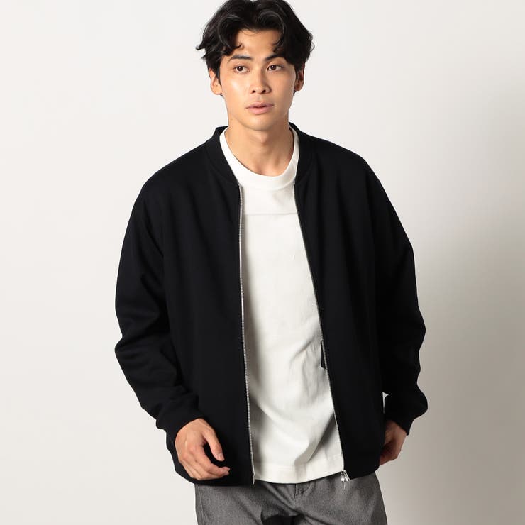 67ネイビー | TCダンボールZIPブルゾン | NICOLE