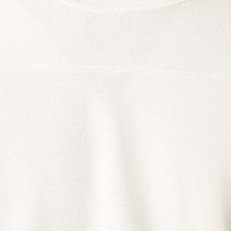 日本製 デラヴェ天竺切り替えロングスリーブTシャツ | NICOLE | 詳細画像9 