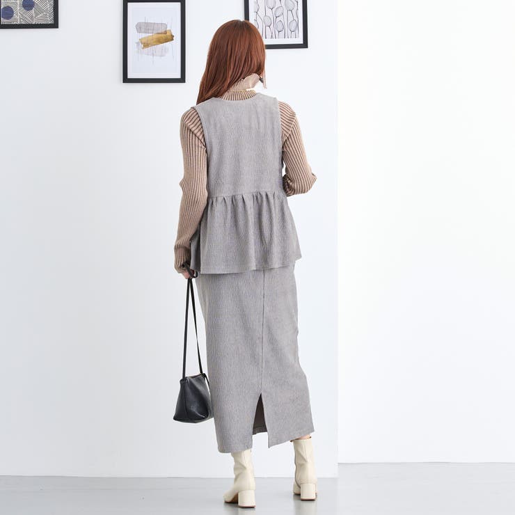 リブベロアタイトスカート | NICOLE | 詳細画像16 