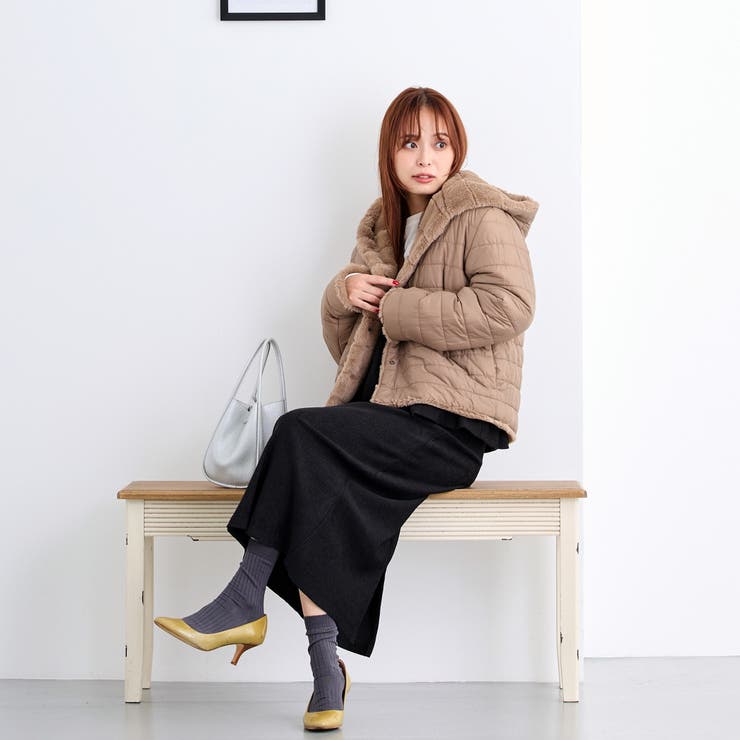 リブベロアタイトスカート | NICOLE | 詳細画像20 