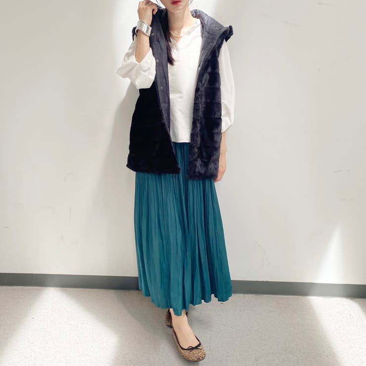 リバーシブルファーベスト | NICOLE | 詳細画像30 