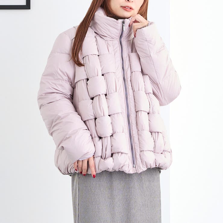 08ピンク | メッシュダウンブルゾン | NICOLE