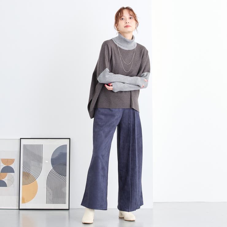 ネックレス付きバイカラースクエアハイネックニット | NICOLE | 詳細画像16 