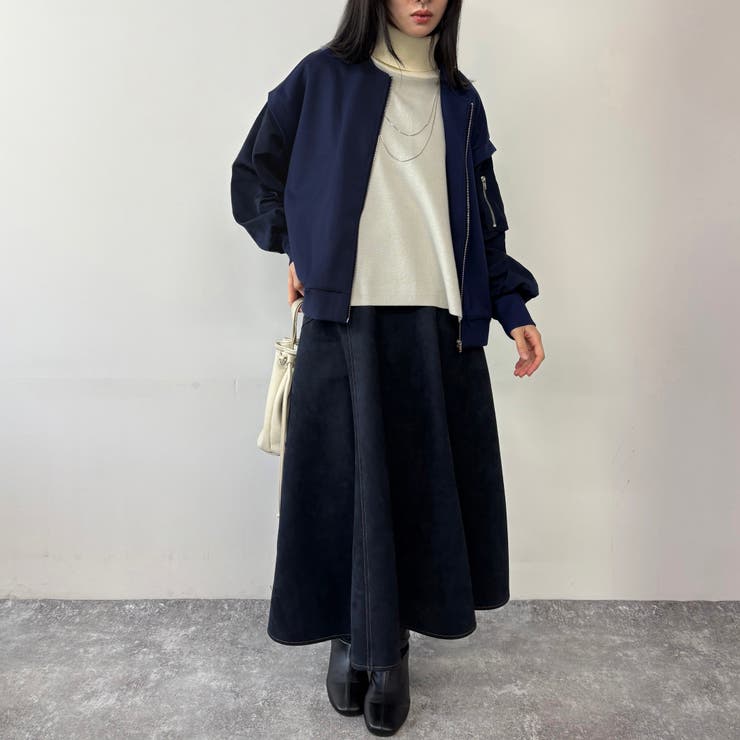 ネックレス付きバイカラースクエアハイネックニット | NICOLE | 詳細画像21 