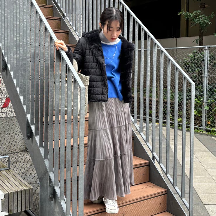 ネックレス付きバイカラースクエアハイネックニット | NICOLE | 詳細画像24 