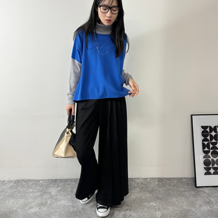 ネックレス付きバイカラースクエアハイネックニット | NICOLE | 詳細画像26 