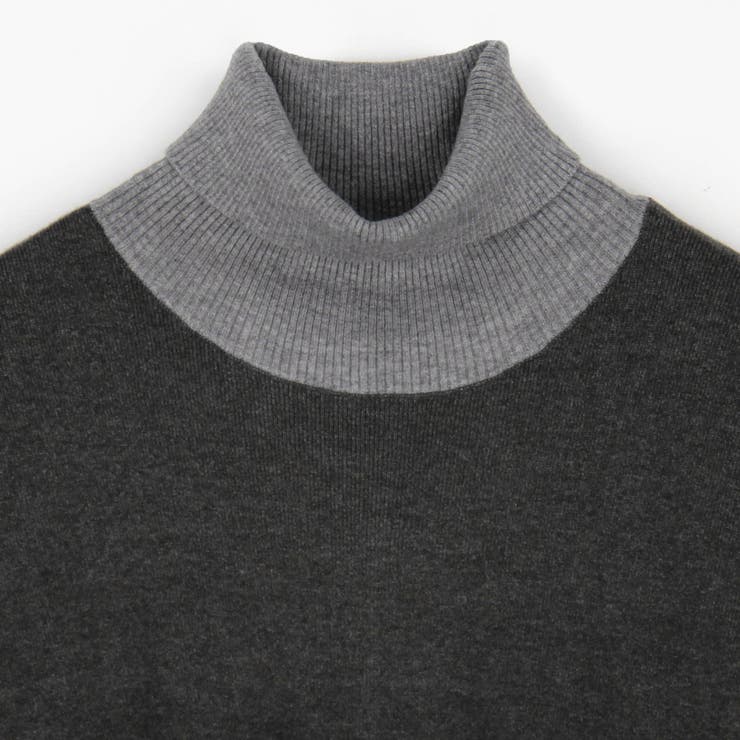 ネックレス付きバイカラースクエアハイネックニット | NICOLE | 詳細画像5 