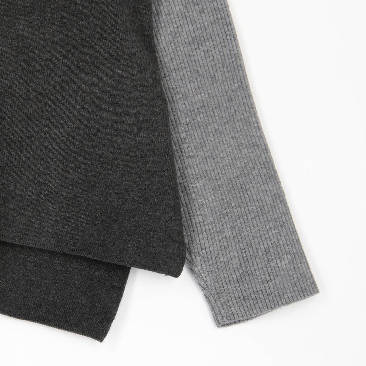 ネックレス付きバイカラースクエアハイネックニット | NICOLE | 詳細画像6 